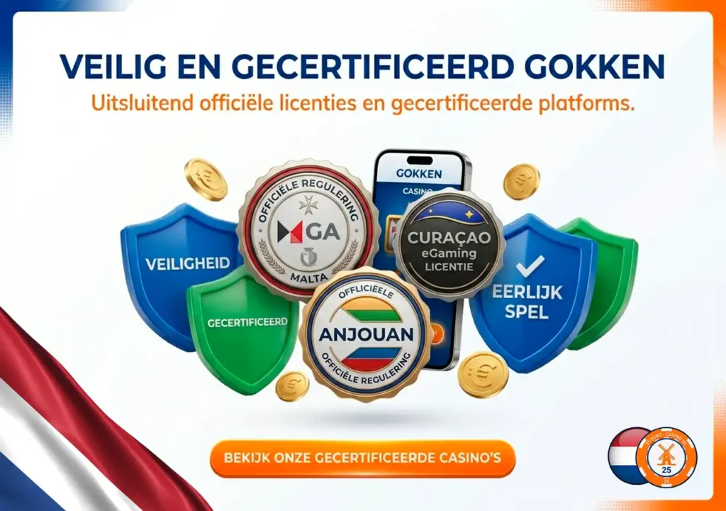 Buitenlandse casino licenties MGA Curacao Anjouan en Costa Rica eerlijk vergeleken