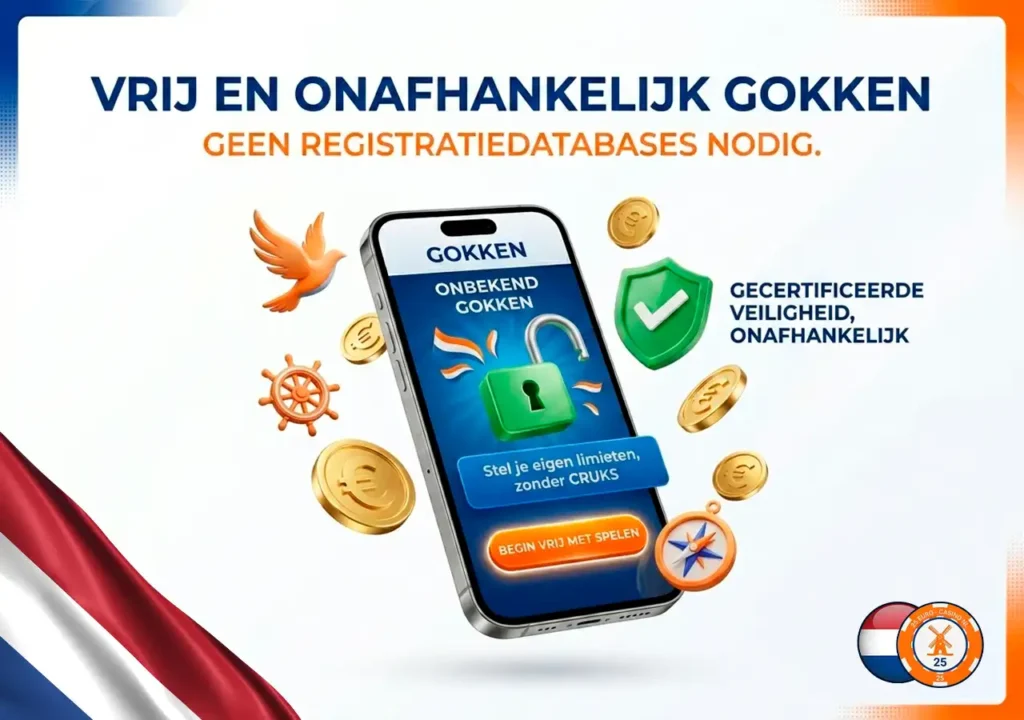 Gokken zonder CRUKS uitsluiting bij betrouwbare internationale online casino's